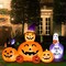 Halloween Inflatables Outdoor Decorations Scary Pumpkin with Witch Cat